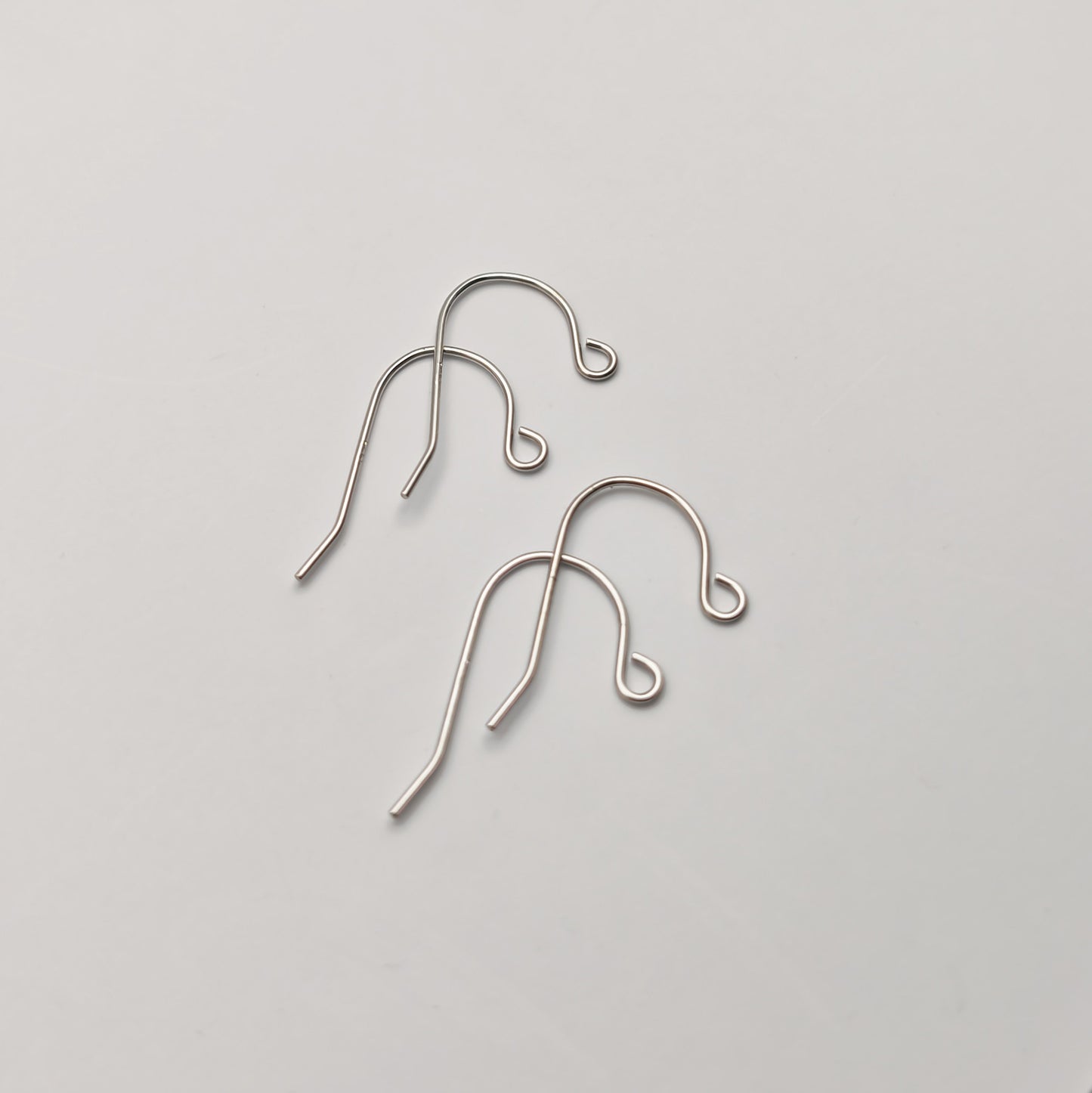 Silver Plain Ear Wires, 10+ PCs, 925 Sterling Silver Simple Hook Earring Findings, Minimalist Shepherd Hook French Ear Wires for DIY Jewelry