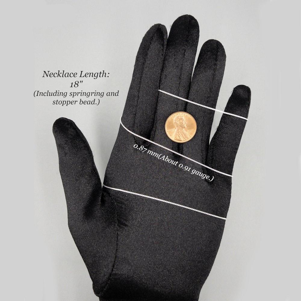 Adjustable 925 Sterling Silver BOX CHAIN Necklace, 0.9mm Threader Necklace with Ball-End, Silver Add a Bead Venetian Necklace (C005G/ C005S) - UniqueBeadsNY