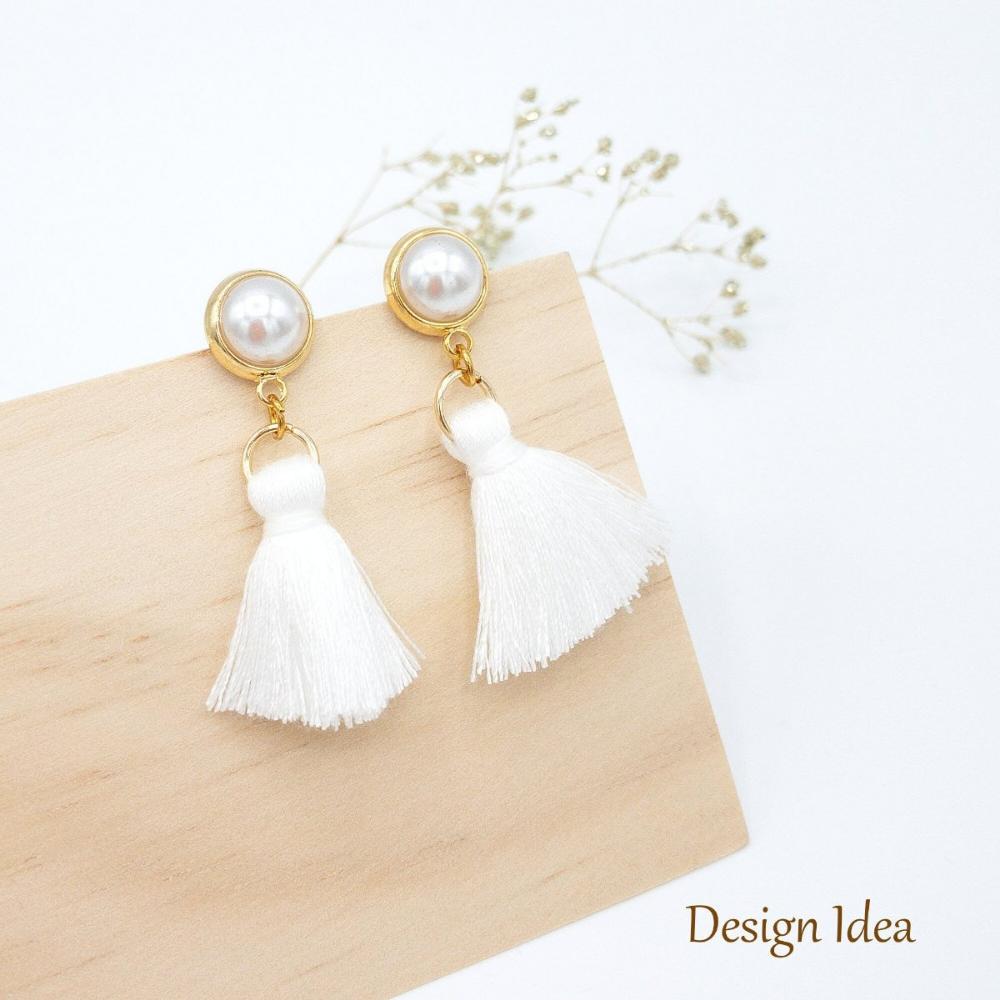 Imitation Pearl Round Earring Post in Gold Plating with 925 Silver Posts, With Ear Nuts, Retail and Wholesale (BRSSER-0017G) - UniqueBeadsNY