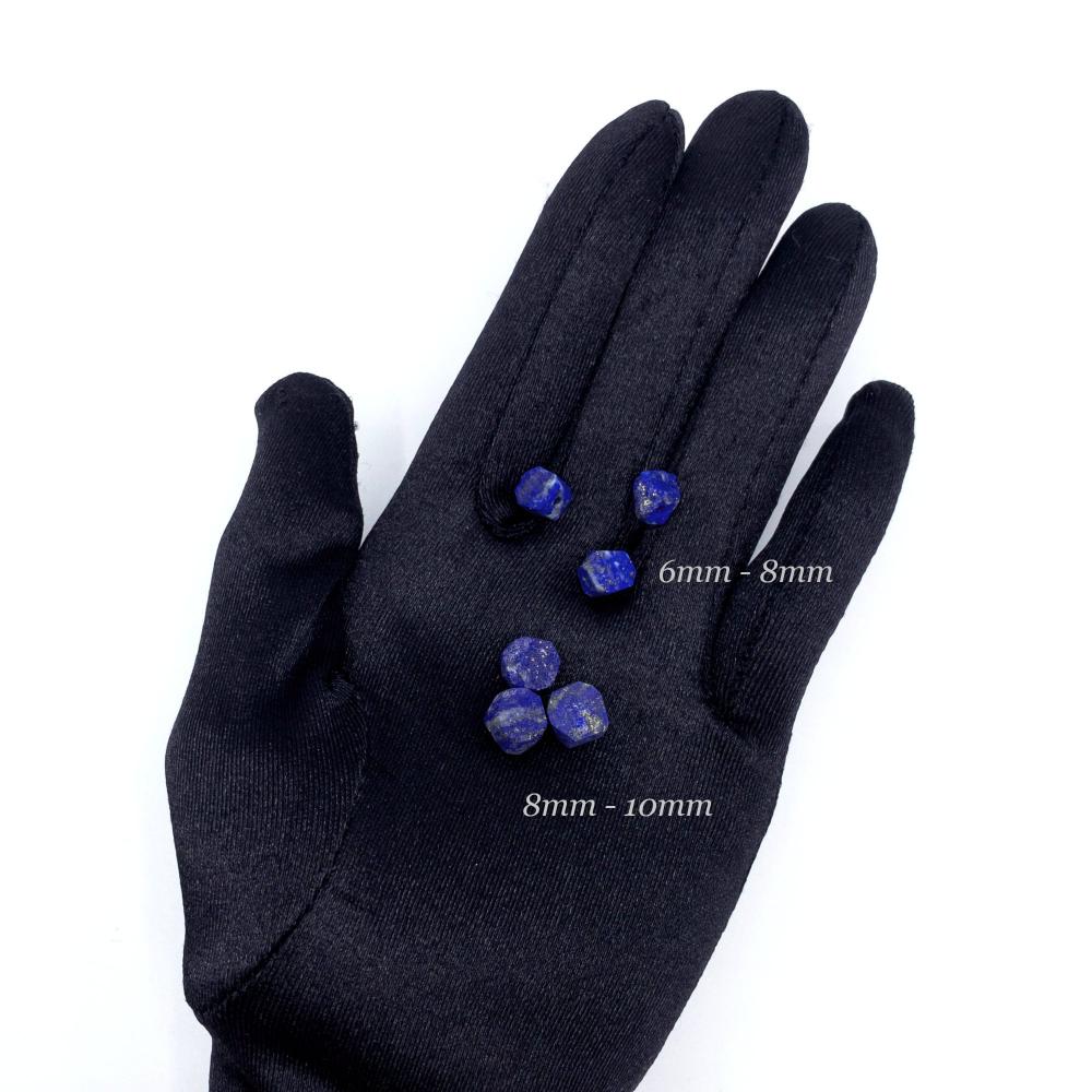 Raw Lapis Lazuli Gemstone, Dainty SEPTEMBER Birthstone, 1mm Hole Center Drill, Loose Gemstone, Healing Crystal, Retail & Wholesale (G24RAW) - UniqueBeadsNY