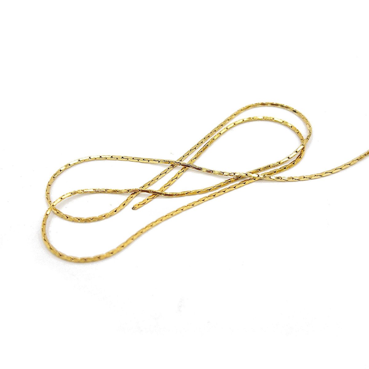 Dainty Chain for Jewelry Making, 0.8mm Thin Necklace Chain, Fine Jewelry Chain for Minimalist Jewelry, Sold by Yard and Wholesale. (C001) - UniqueBeadsNY