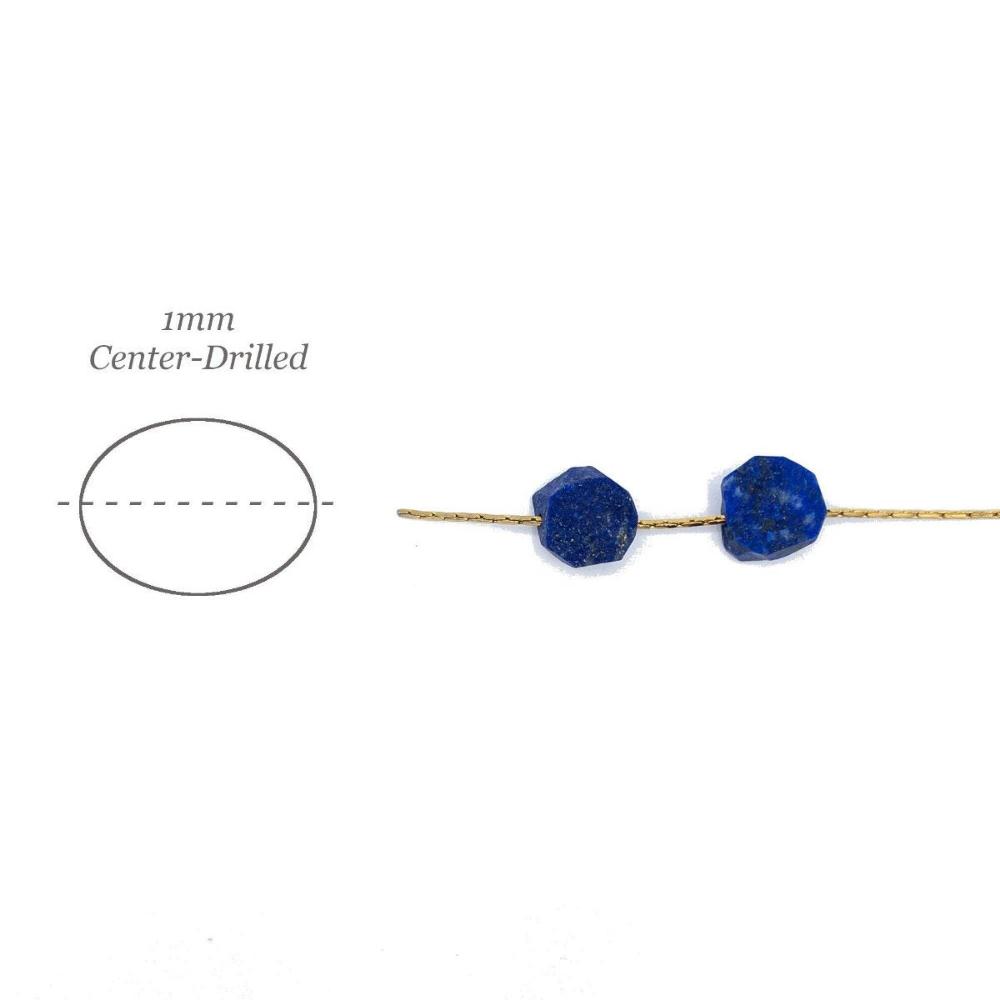 Raw Lapis Lazuli Gemstone, Dainty SEPTEMBER Birthstone, 1mm Hole Center Drill, Loose Gemstone, Healing Crystal, Retail & Wholesale (G24RAW) - UniqueBeadsNY