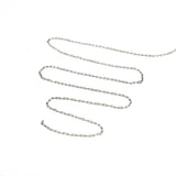 Dainty Paperclip link Chain for Jewelry Making, 0.8mm Fine Necklace Chain, Minimalist Jewelry Chain, Sold by Yard and Wholesale. (C002)