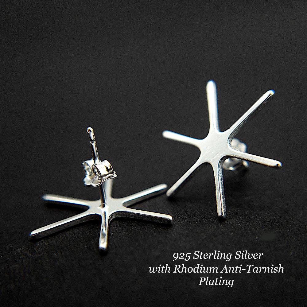 Jewelry Setting Blank for Stud Earrings, 6 Prong Claw Earring Setting for Raw Irregular Gemstones, Sterling Silver 18K Gold Plated (PS001) - UniqueBeadsNY
