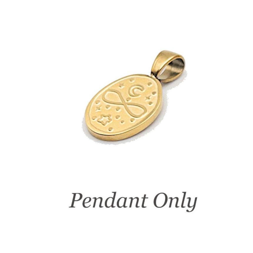 Tarot Card Necklace, Gold Tarot Jewelry, Meaningful Pendant, 304 Stainless Steel in Gold PVD Plating, Adjustable with 2" Extender (CNST007G) - UniqueBeadsNY