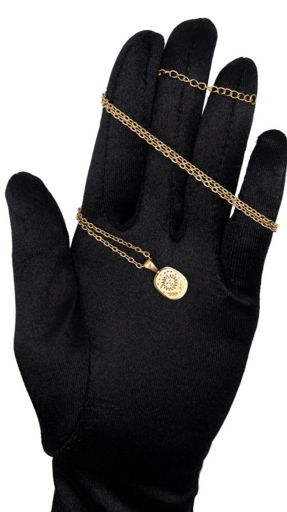 Tarot Card Necklace, Gold Tarot Jewelry, Meaningful Pendant, 304 Stainless Steel in Gold PVD Plating, Adjustable with 2" Extender (CNST007G) - UniqueBeadsNY