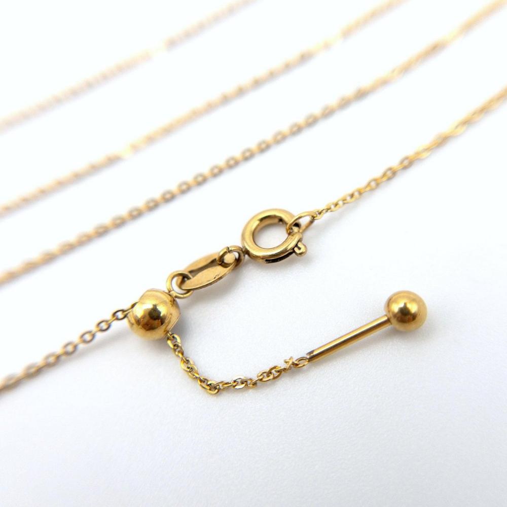 Essential Stainless Steel CABLE CHAIN Necklace in 18K Gold, 1mm Threader Ready to Wear Adjustable Necklace, Add a Stone Venetian Necklace - UniqueBeadsNY
