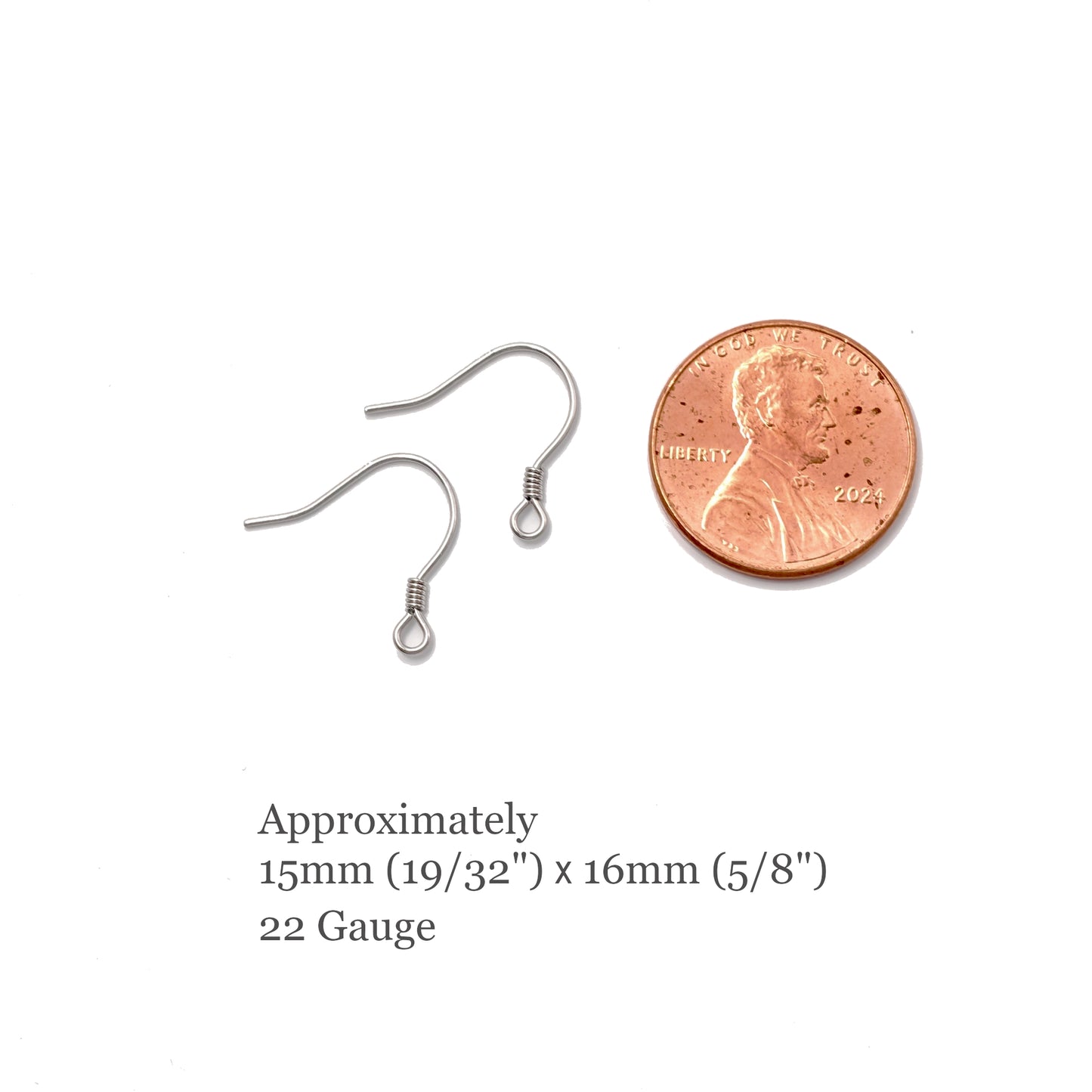Silver Earring Hook Findings, 10PCs+ Hypoallergenic 925 Sterling Silver French Earring Wire, Fish Hook Ear Wires with Coil and Loop