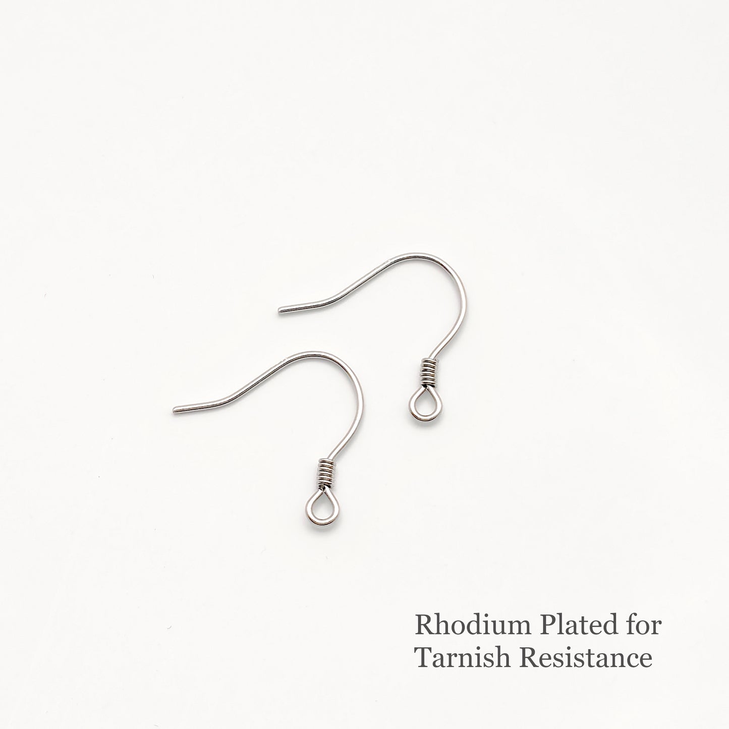 Silver Earring Hook Findings, 10PCs+ Hypoallergenic 925 Sterling Silver French Earring Wire, Fish Hook Ear Wires with Coil and Loop