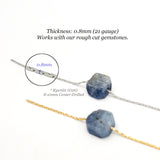 Dainty Chain for Jewelry Making, 0.8mm Thin Necklace Chain, Fine Jewelry Chain for Minimalist Jewelry, Sold by Yard and Wholesale. (C001)