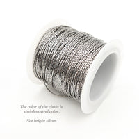 Dainty Chain for Jewelry Making, 0.8mm Thin Necklace Chain, Fine Jewelry Chain for Minimalist Jewelry, Sold by Yard and Wholesale. (C001)