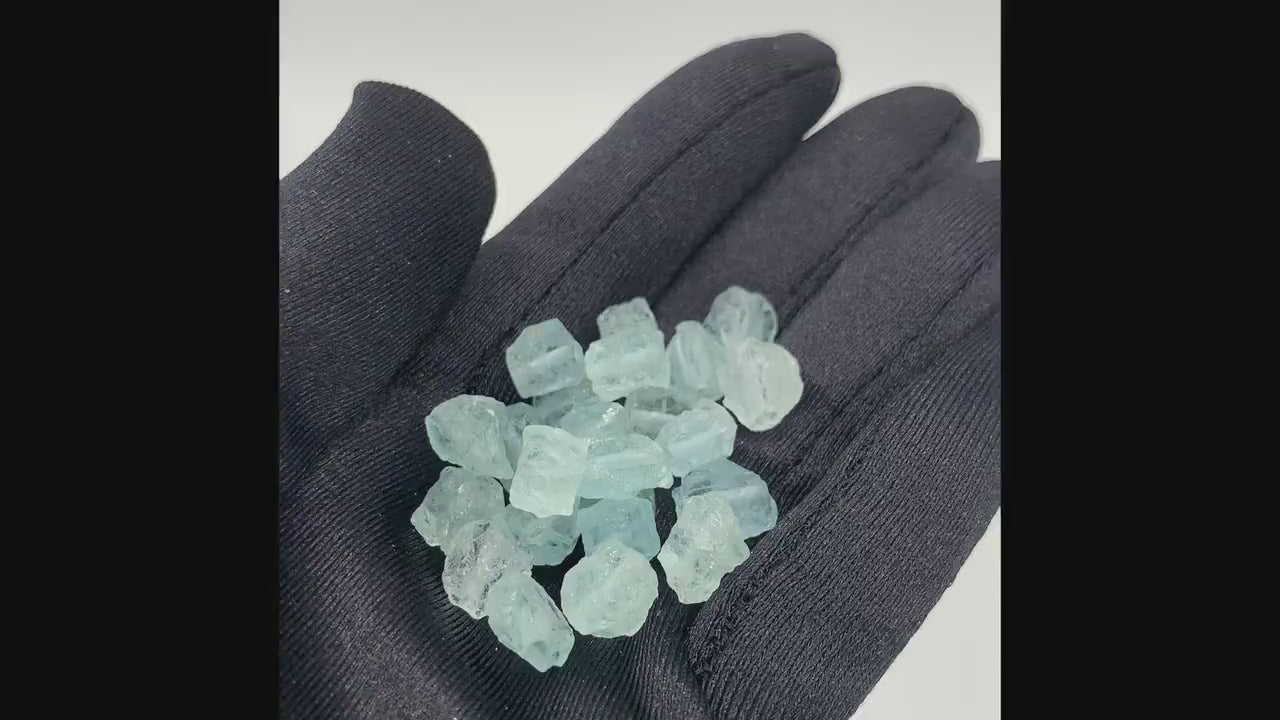 Raw AQUAMARINE Gemstone, Dainty MARCH Birthstone, 1mm Hole Center Drill, Throat Chakra, Loose Blue Crystal Beads Retail & Wholesale (G03RAW)