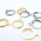 Leverback Earring Finding with Open Ring in 304 Stainless Steel, 12x15mm,  Retail & Wholesale (STER-0010)