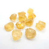 Raw CITRINE Gemstone, Dainty NOVEMBER Birthstone, 1mm Hole Center Drill, Sacral Chakra Healing Crystal, Loose Yellow Gemstone  (G11RAW)