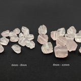 Raw ROSE QUARTZ Gemstone, Dainty OCTOBER Birthstone, 1mm Hole Center Drill, Loose Pink Crystal Gemstone Beads, Retail & Wholesale (G10RAW)