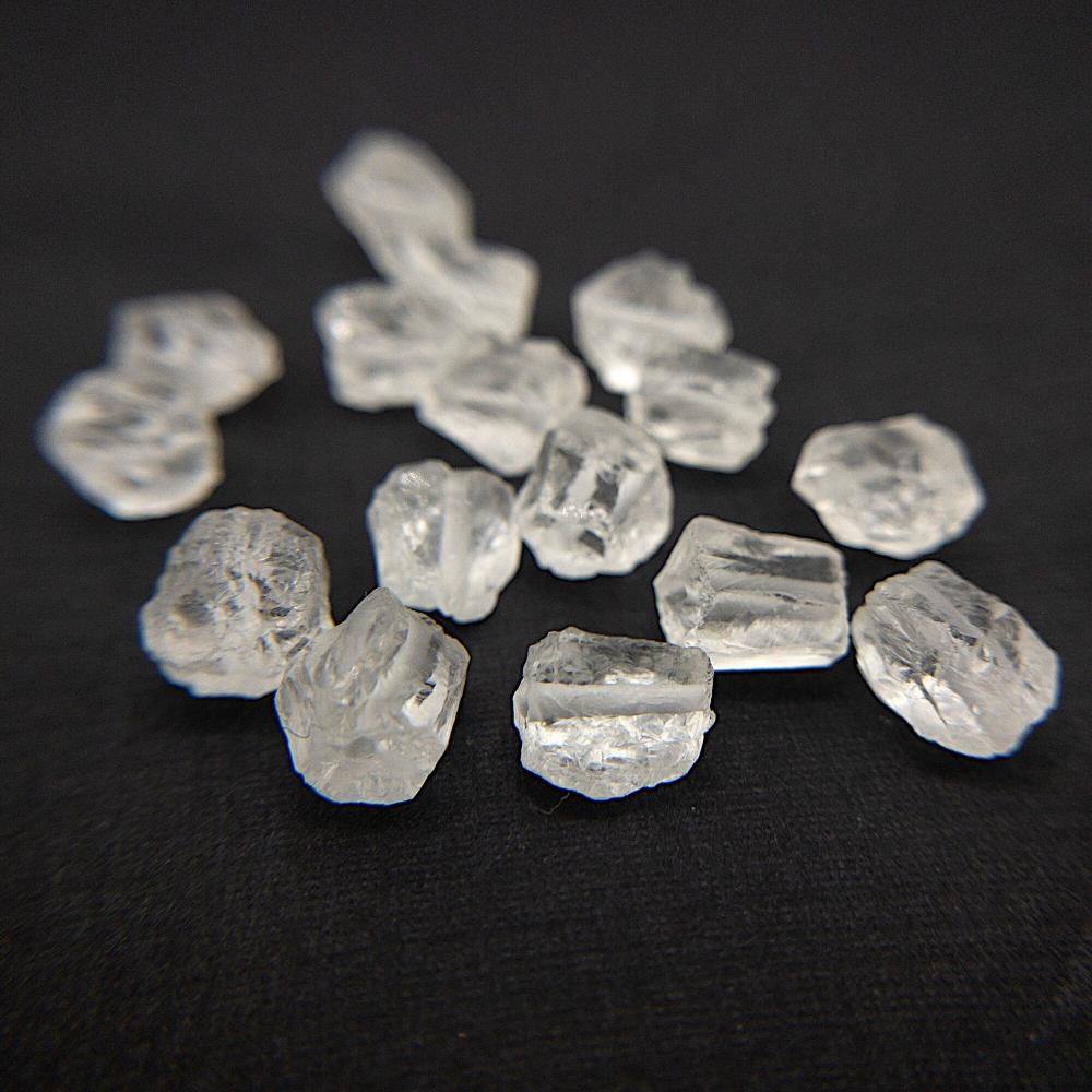 Raw CLEAR QUARTZ Gemstone, 1mm Hole Center Drill, Crown Chakra Healing Crystal, Loose Dainty Gemstone Beads, Retail & Wholesale (G14RAW) - UniqueBeadsNY