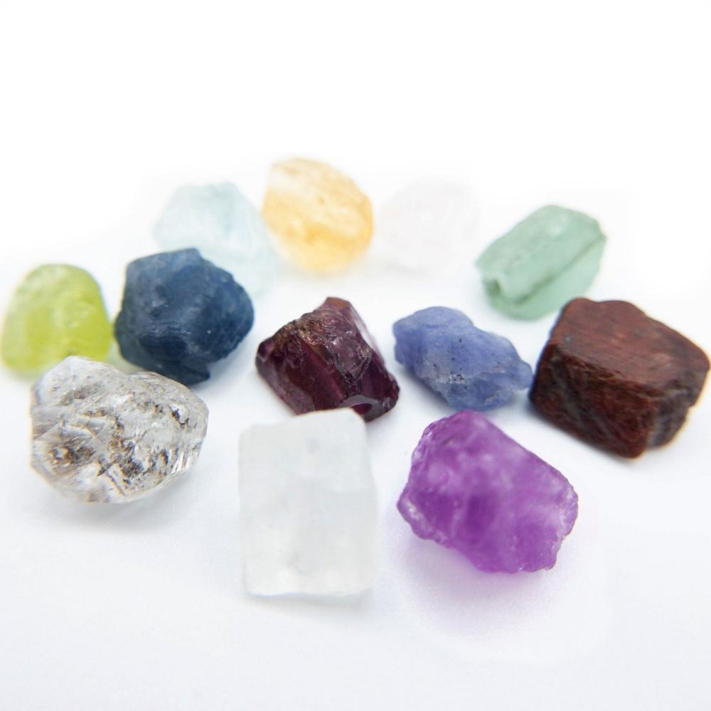 Raw UNDRILLED Gemstone, Mignon Birthstone Nugget, Loose Gemstone, 6mm - 8mm, No Hole Natural Gemstone Beads, (G15RAW) - UniqueBeadsNY