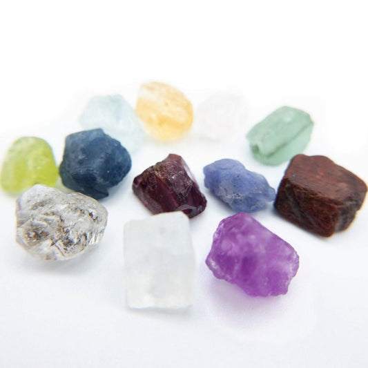 Raw UNDRILLED Gemstone, Mignon Birthstone Nugget, Loose Gemstone, 6mm - 8mm, No Hole Natural Gemstone Beads, (G15RAW) - UniqueBeadsNY