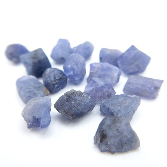 Raw TANZANITE Gemstone, Dainty DECEMBER Birthstone, 1mm Hole Center-Drill, Loose Gemstone Beads Retail & Wholesale (G12RAW) - UniqueBeadsNY