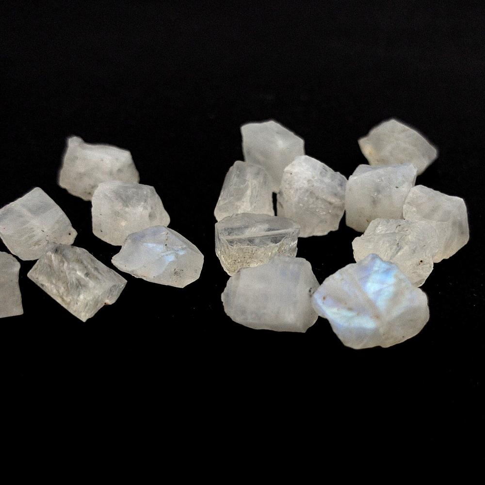 Raw MOONSTONE Gemstone, Dainty JUNE Birthstone, 1mm Hole Center Drill, Loose Gemstone Beads, Crown Chakra, Retail & Wholesale (G06RAW) - UniqueBeadsNY