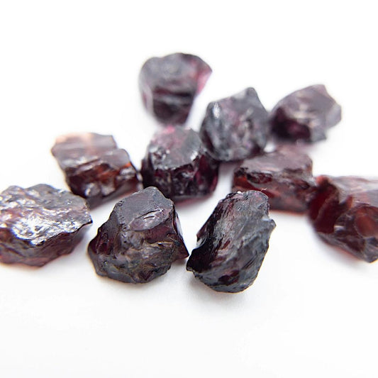 Raw GARNET Gemstone, Dainty JANUARY Birthstone, 1mm Hole Center Drill, Heart Chakra Healing, Loose Crystal Bead, Retail & Wholesale (G01RAW) - UniqueBeadsNY