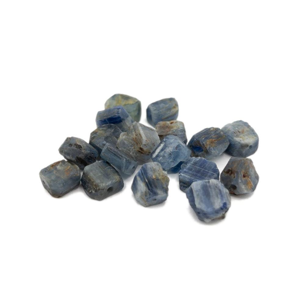Raw BLUE KYANITE Gemstone, Dainty Crystal Beads , 1mm Hole Center Drill, Throat Chakra Healing Loose Gemstone, Retail & Wholesale (G26RAW) - UniqueBeadsNY