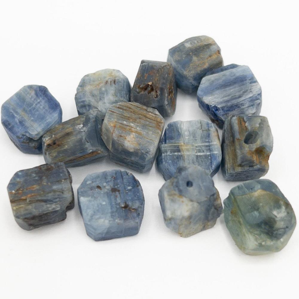 Raw BLUE KYANITE Gemstone, Dainty Crystal Beads , 1mm Hole Center Drill, Throat Chakra Healing Loose Gemstone, Retail & Wholesale (G26RAW) - UniqueBeadsNY