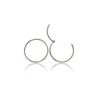 Endless Hoop, Hinged Segment Clicker 316L Surgical Stainless Steel , Nose Ring, Continuous Thin Hoops, Retail & Wholesale (STER-0021)