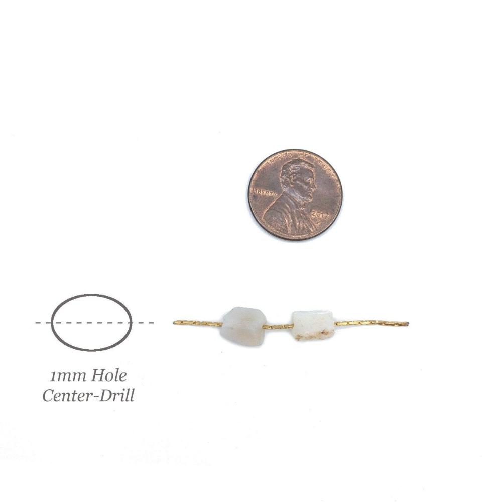Raw AUSTRALIAN OPAL Gemstone, OCTOBER Birthstone, 1mm Hole Center Drill, Dainty Opal Beads, Loose Gemstone Retail & Wholesale (G17RAW) - UniqueBeadsNY