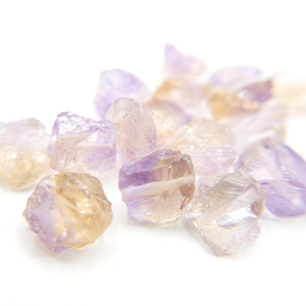 Raw AMETRINE Gemstone, Loose Gemstone Beads, 1mm Hole Center Drill, Solar Plexus Chakra Healing Crystal, Retail & Wholesale (G36RAW) - UniqueBeadsNY