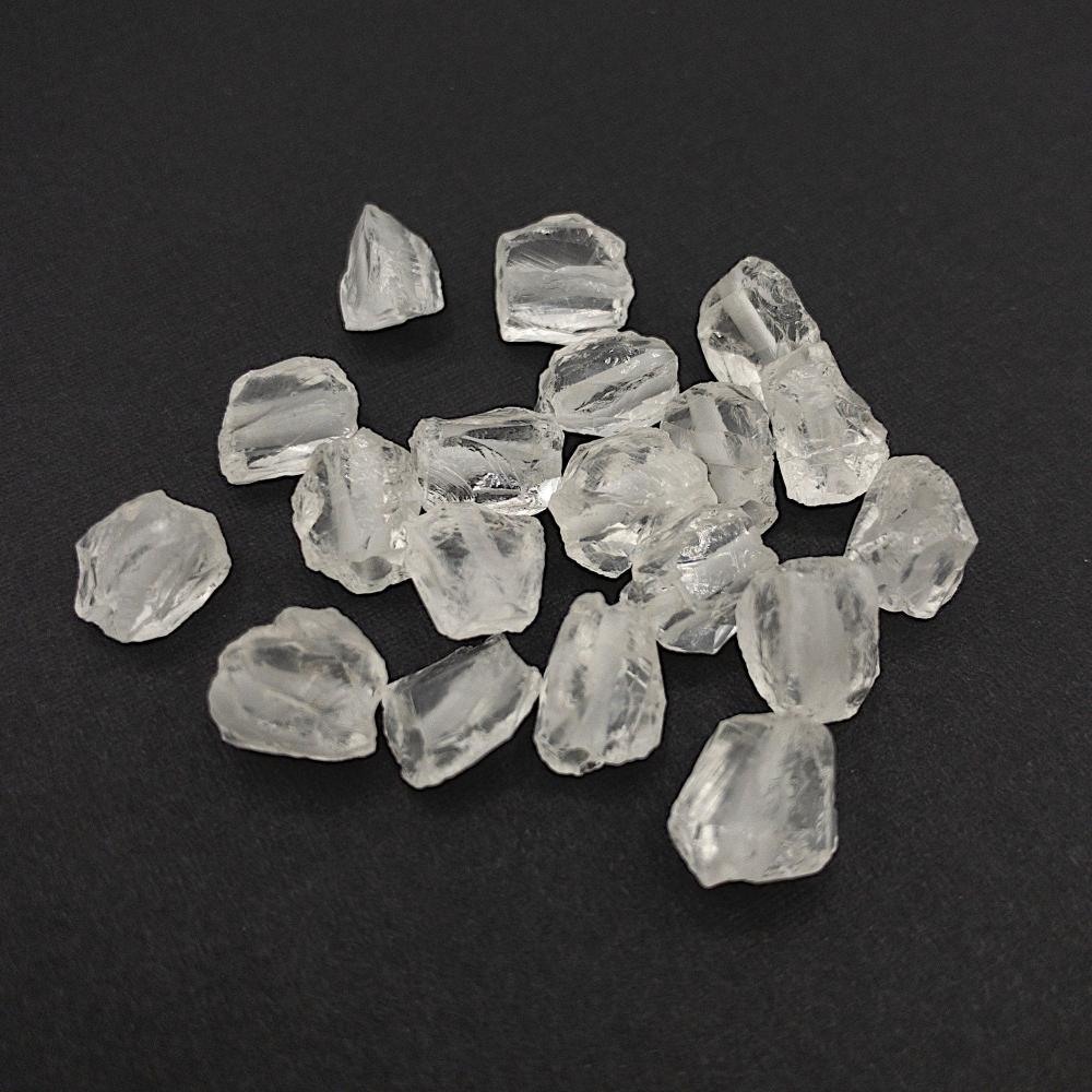 Raw CLEAR QUARTZ Gemstone, 1mm Hole Center Drill, Crown Chakra Healing Crystal, Loose Dainty Gemstone Beads, Retail & Wholesale (G14RAW) - UniqueBeadsNY