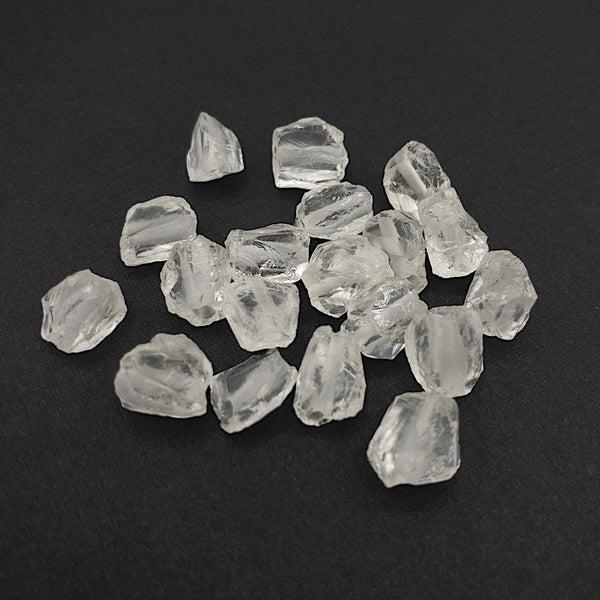 Raw CLEAR QUARTZ Gemstone, 1mm Hole Center Drill, Crown Chakra Healing Crystal, Loose Dainty Gemstone Beads, Retail & Wholesale (G14RAW)