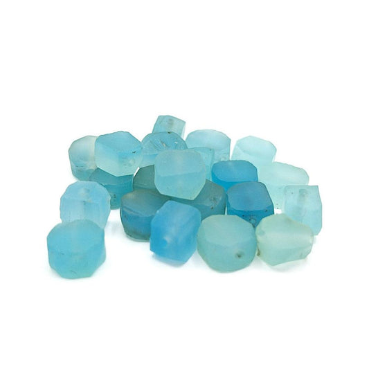 Raw BLUE CHALCEDONY Gemstone, Throat Chakra Healing Crystal, Loose Gemstone Beads, 1mm Hole Center Drill, Retail & Wholesale (G34RAW) - UniqueBeadsNY