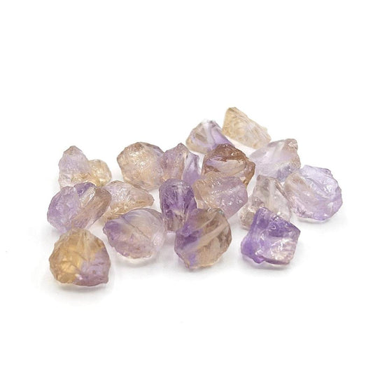 Raw AMETRINE Gemstone, Loose Gemstone Beads, 1mm Hole Center Drill, Solar Plexus Chakra Healing Crystal, Retail & Wholesale (G36RAW) - UniqueBeadsNY