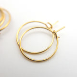 50 PCs Wire Hoop 316 Surgical Stainless Steel Earring Wire Finding in Gold Plating, Wine Glass Rings Markers, CLEARANCE (SALE018)