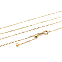 Essential Stainless Steel CABLE CHAIN Necklace in 18K Gold, 1mm Threader Ready to Wear Adjustable Necklace, Add a Stone Venetian Necklace